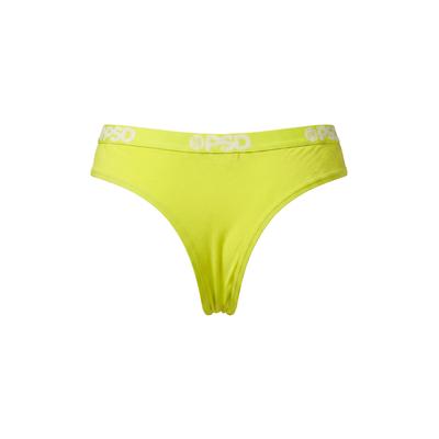 String PSD "PSD THONG ESSENTIAL", Damen, Gr. L, gelb (grün), 95% Baumwolle, 5% Elasthan, Unterhosen String