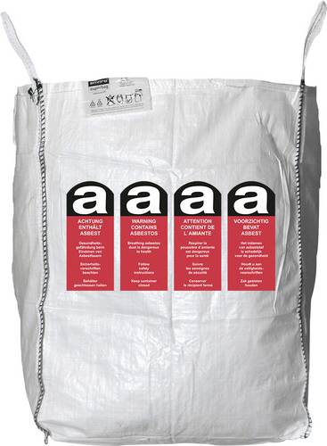 Cimco Asbest-Big-Bag 1000kg UV beschichtet 4 Hebeschlaufen