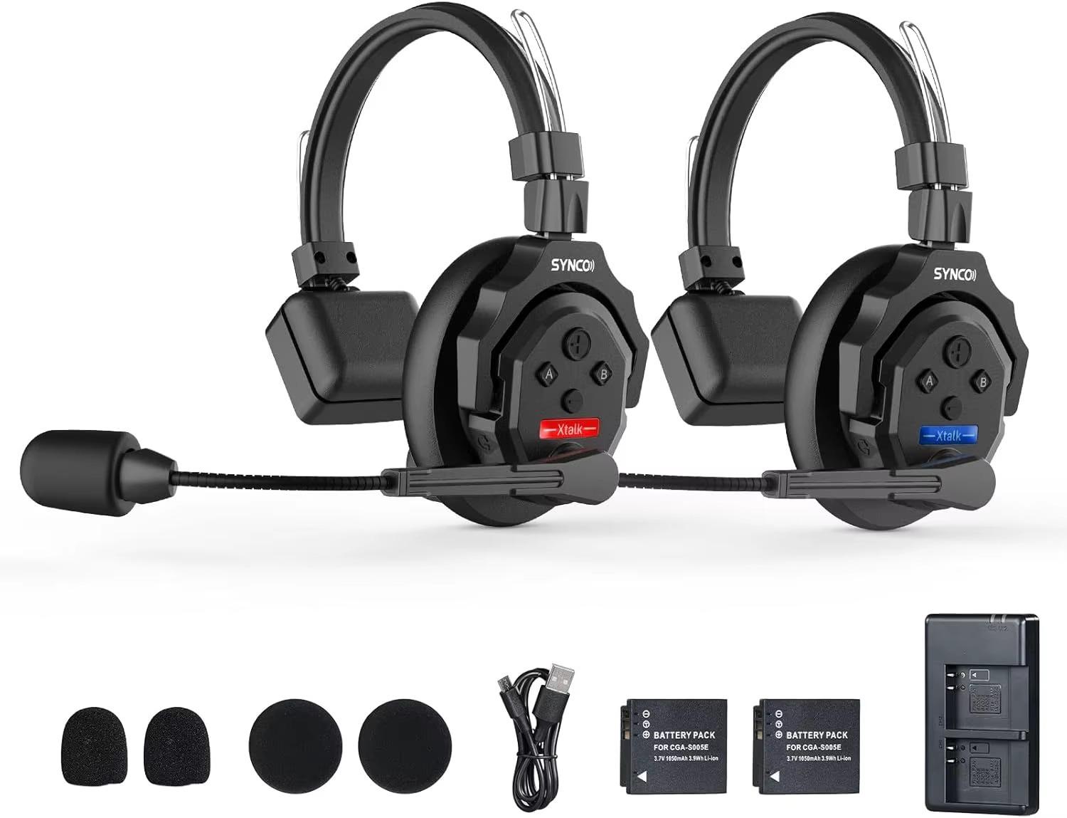 Kabelloses Bluetooth-Intercom-Headset - XTALK X2 - Vollduplex - 2,4 GHz - IP65 - 1050 mAh - Ohrbügel - Für den Außenbereich