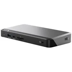 Alogic Docking Station Universal Triple USB-C&USB-A (USB-C, 7 Ports), Dockingstation + USB Hub, Schwarz, Grau