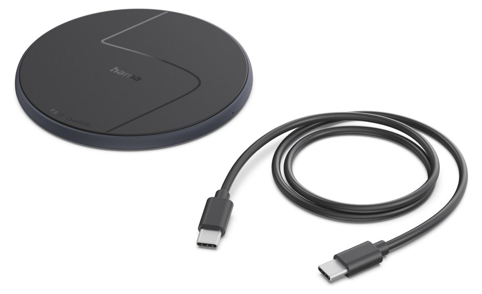 Hama draadloze oplader, 15 W oplaadplaat voor smartphones, zwart