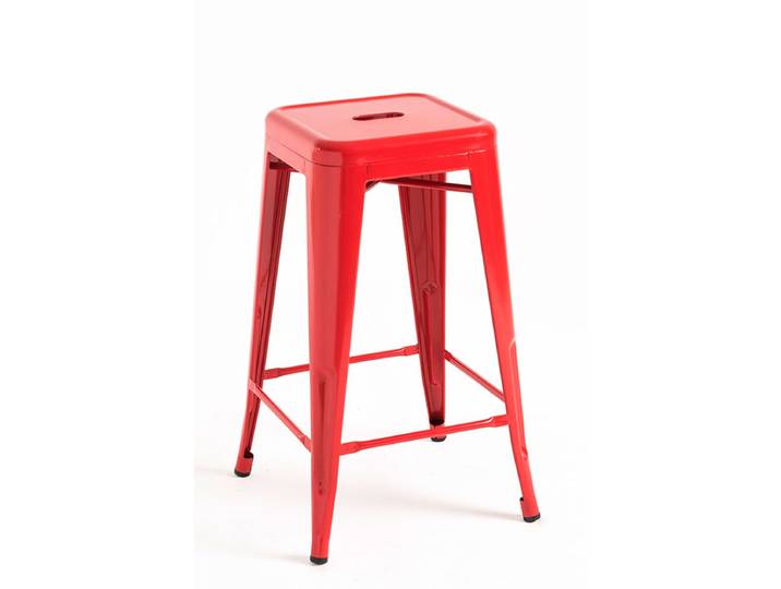 6er Set Torix Niedrige Hocker 65 cm - Rot