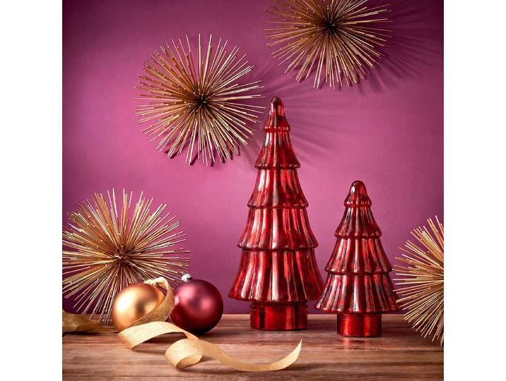 Sapin décoratif X-MAS 23cm Rouge/Rouge