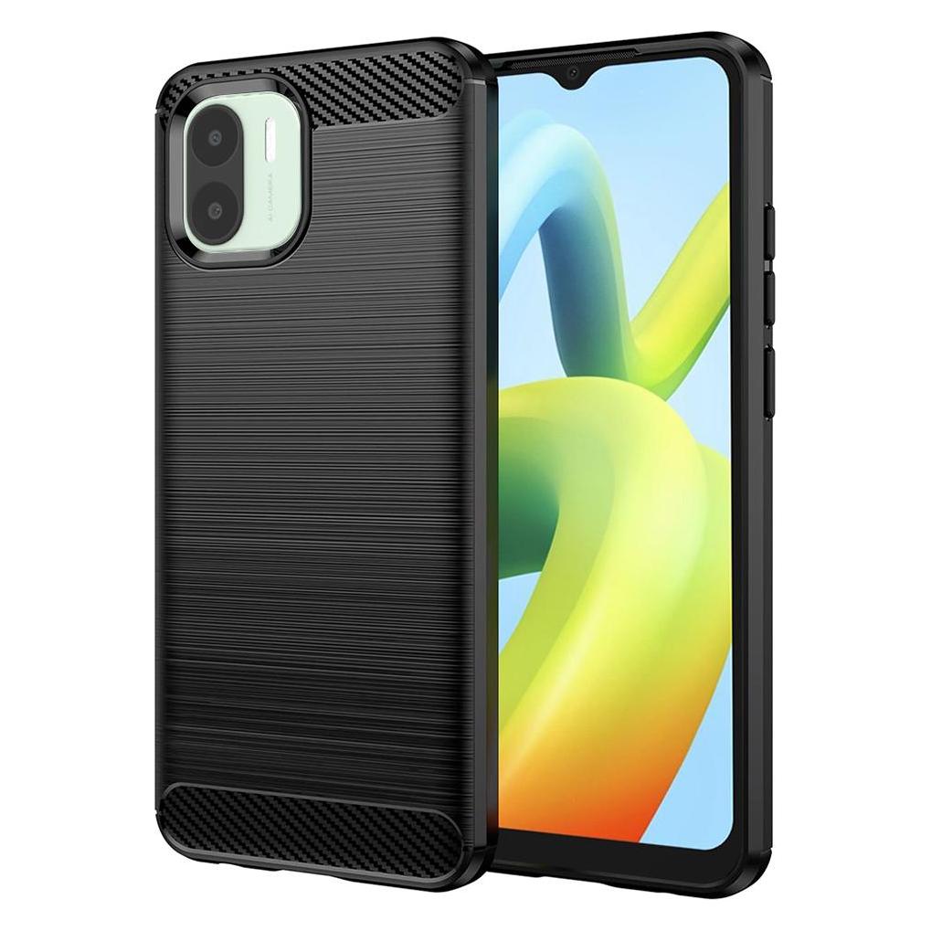 Techsuit - Carbon Silicone - Xiaomi Redmi A1 / A2 - Black (Xiaomi Redmi A1, Xiaomi Redmi A2) (56343821)
