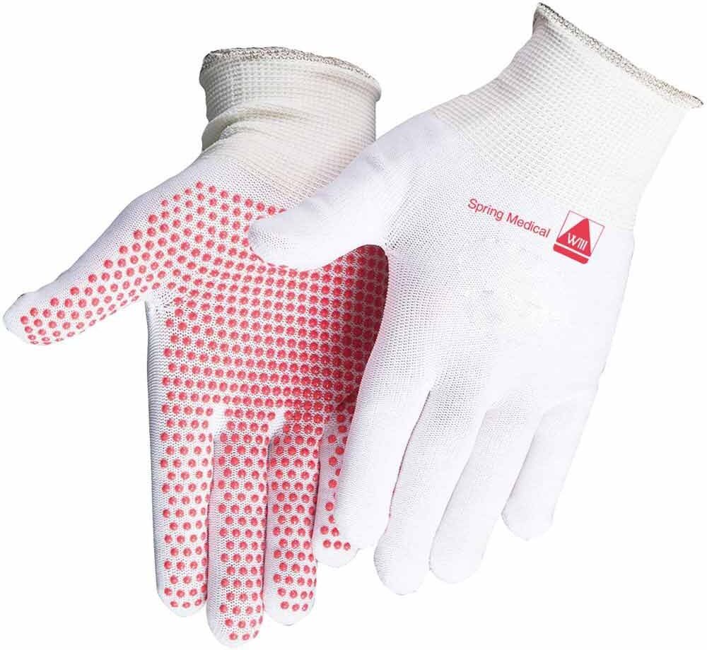 Noppenhandschuhe für Kompressionsstrümpfe Herren
