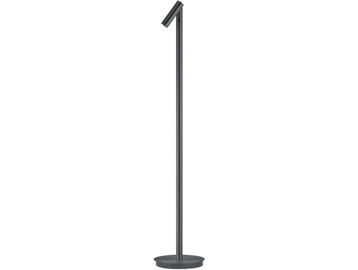 Bankamp Designer-Stehlampe POINT Anthrazit eloxiert Aluminium/Stahl 400 lm Dimmbar H 125 cm - LED - Lichtfarbe: Extra warmweiss- LED Energiesparlampe
