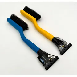 Schneebesen mit Eiskratzer (2er Pack Gelb&Blau)