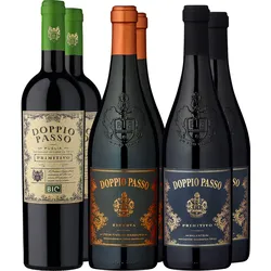6er-Probierpaket »Doppio Passo Rotweinschatz«