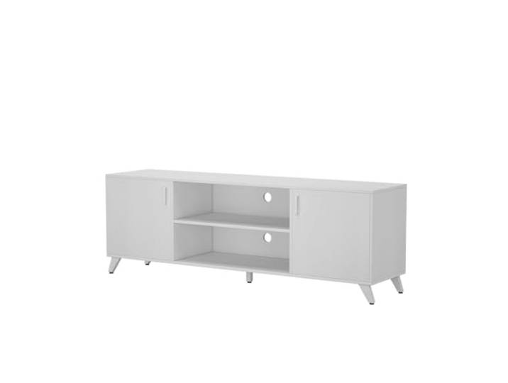 Vicco Lowboard Maceio, Weiß, 160 x 54.5 cm mit 2 Türen, zur Aufstellung von Fernsehern und Mediengeräten geeignet