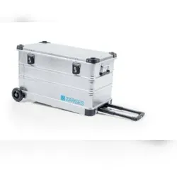 ZARGES Alu-Rollbox, HxLxB 455x800x400mm, 99l, Wände mit umlaufenden Sicken, 2 Rollen