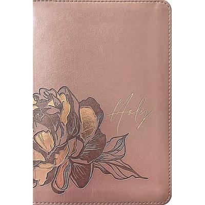 NLT Compact Giant Print Bible, Filament Enabled (Leatherlike, Rose Metallic Peony, Red Letter), Gebundene Ausgabe von New Living Translation, Tyndale
