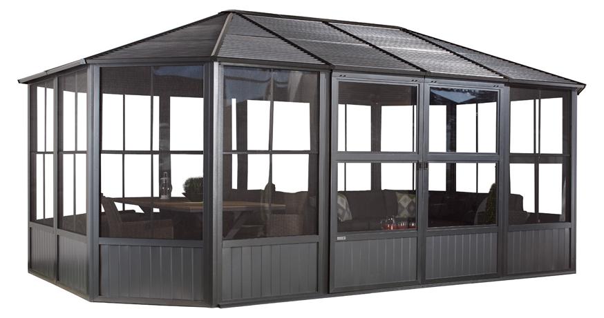 Sojag Charleston 1218 Metall Pavillon mit Seitenteilen 4x6 m