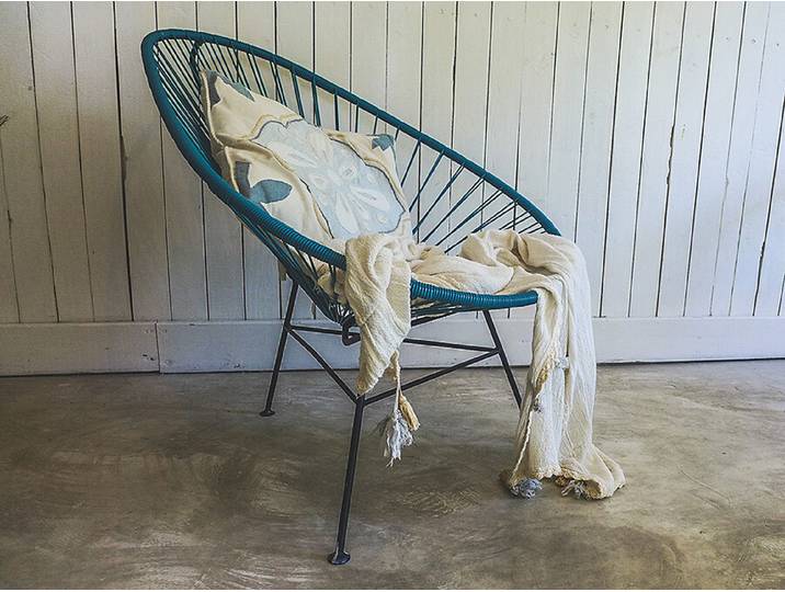 Stuhl Acapulco Chair Acapulco Design türkis, 70x92x95 cm