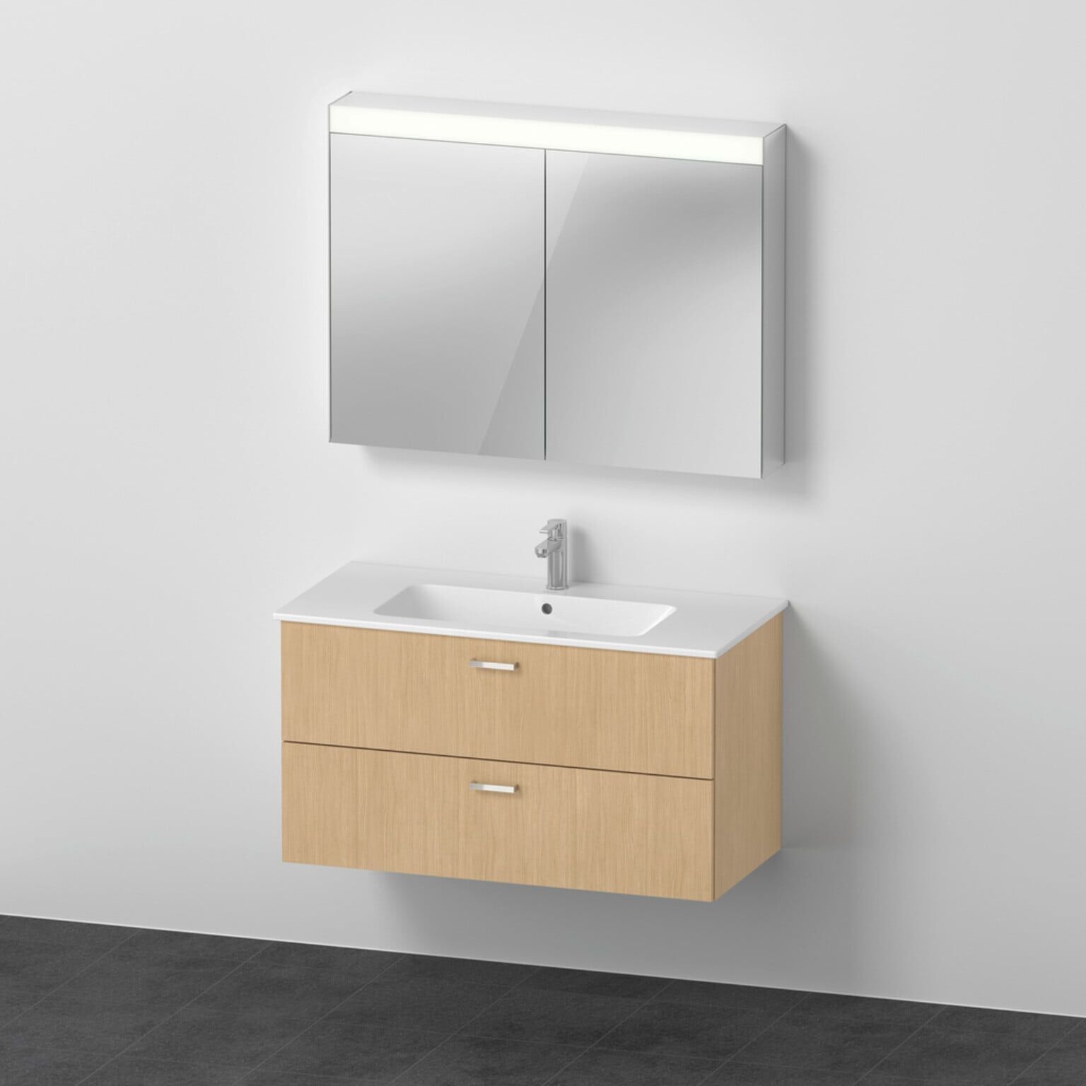 Duravit Möbel-Set XBase 103cm, Eiche natur (XB0077030300000)