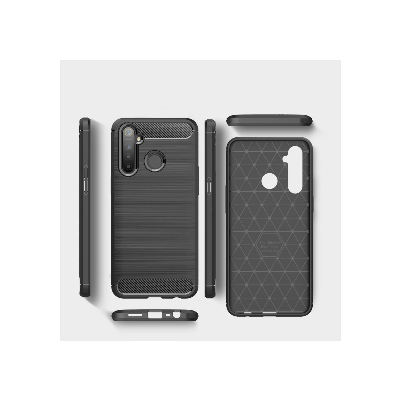 Screenguard Realme C3 Hülle Carbon Brushed Soft TPU (Realme C3) (00026695)