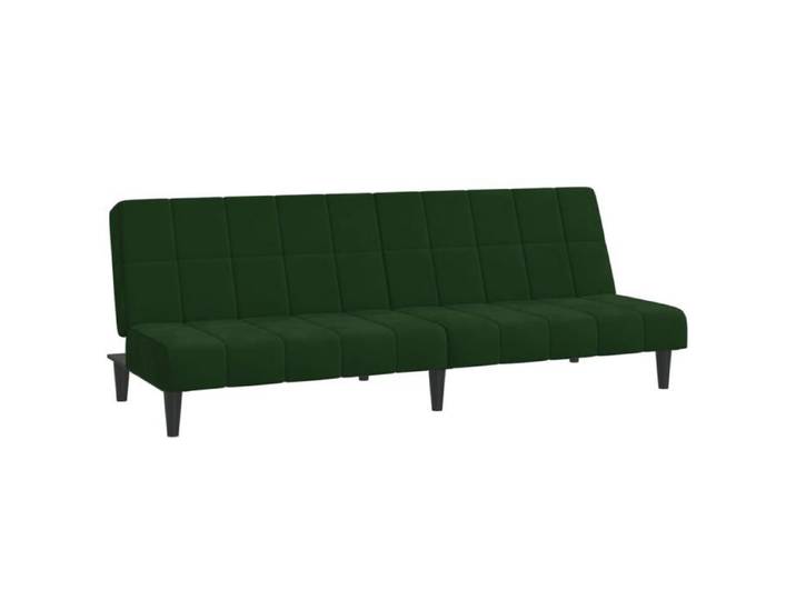BEAU Canapé-lit à 2 places vert foncé velours SS0000256924