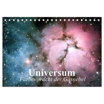 Universum. Farbenpracht der Gasnebel (Tischkalender 2027 DIN A5 quer), CALVENDO Monatskalender