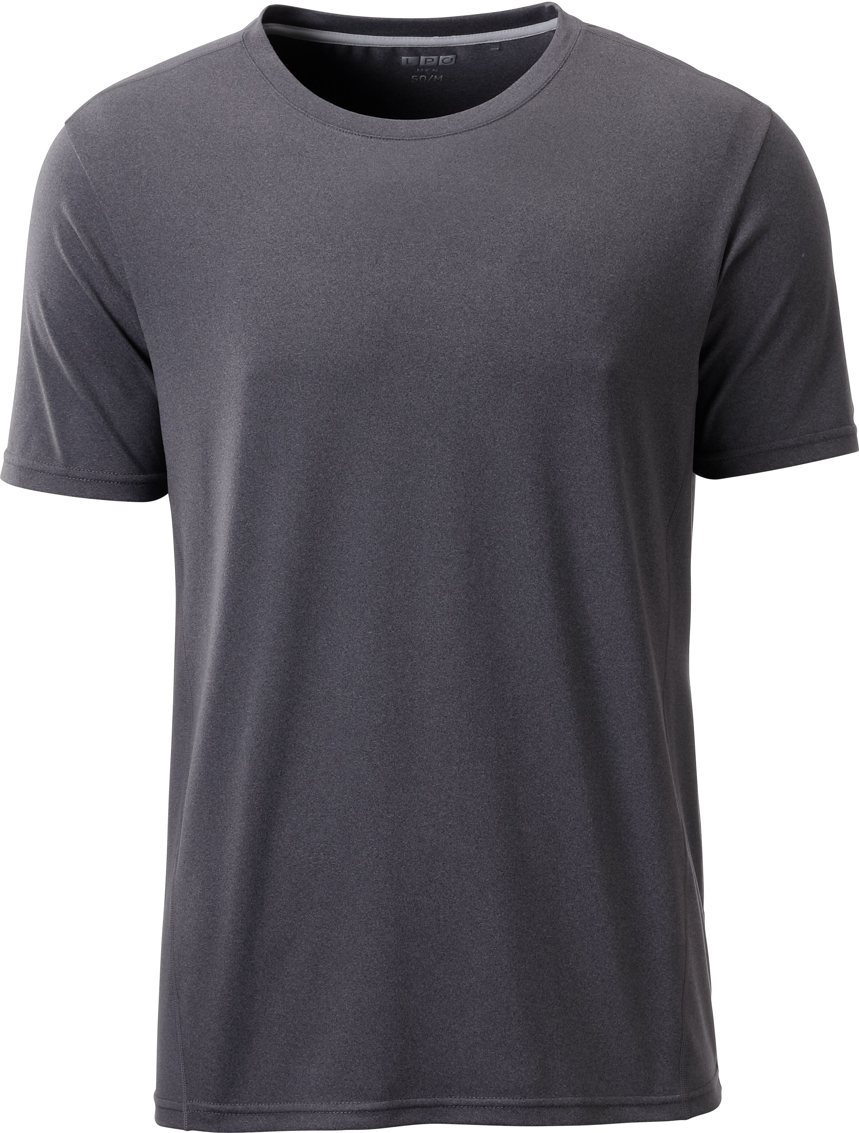 Funktionsshirt LPO "Mathias 2", Herren, Gr. S, dunkelgrau, Jersey, 94% Polyester, 6% Elasthan, regular fit hüftbedeckend, Rundhals, Shirts Funktionsshirt, Schnelltrocknend, elastisch dunkelgrau S