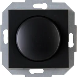 Kopp 842950082 ATHENIS - Kombigerät - Druck-Wechselschalter, Dimmer, für LED, Glühlampen, Halogenlampen, Farbe: schwarz matt