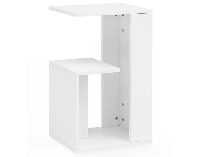 Table d'appoint en aggloméré, blanc