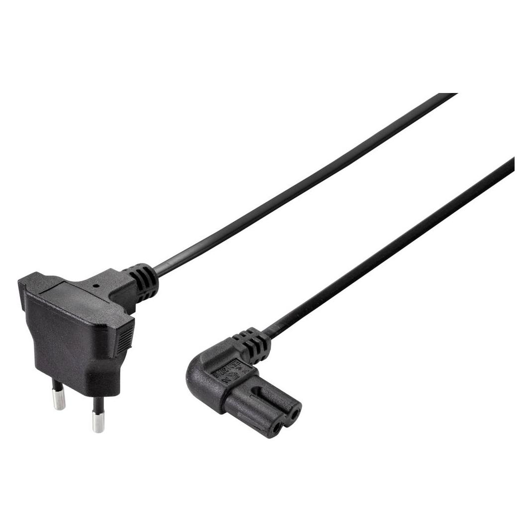 Sygonix SY-5043506 Strom Netzkabel Schwarz 5.00 m (5 m) (SY-5043506)