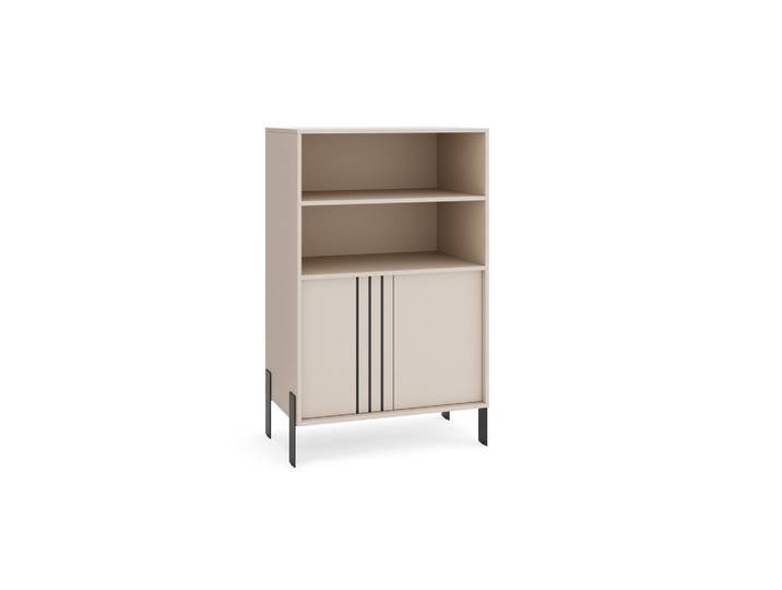 Masseno Bücherregale Valoza 80 / 127 / 40 cm Wohnzimmerregal Hochschrank Regal Kaschmir, 80x127x40 cm, Wohnzimmer, Regale, Bücherregale