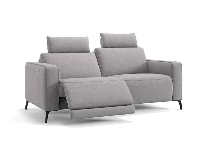Stoff Sofa BARLETTA 3-Sitzer Stoffcouch Relaxcouch