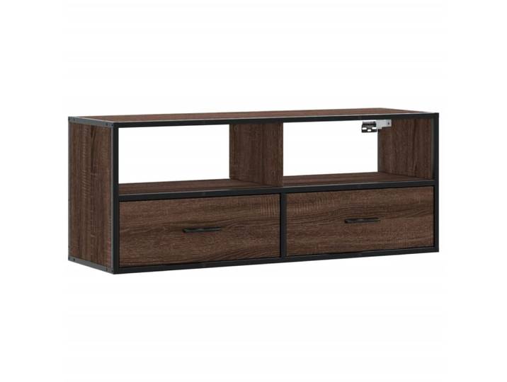 Meuble tv multimédia étagère 100 x 31 x 40 cm marron