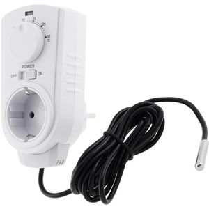 McPower Steckdosenthermostat TCU-440, für Heizung oder Klimagerät, Kabelfühler