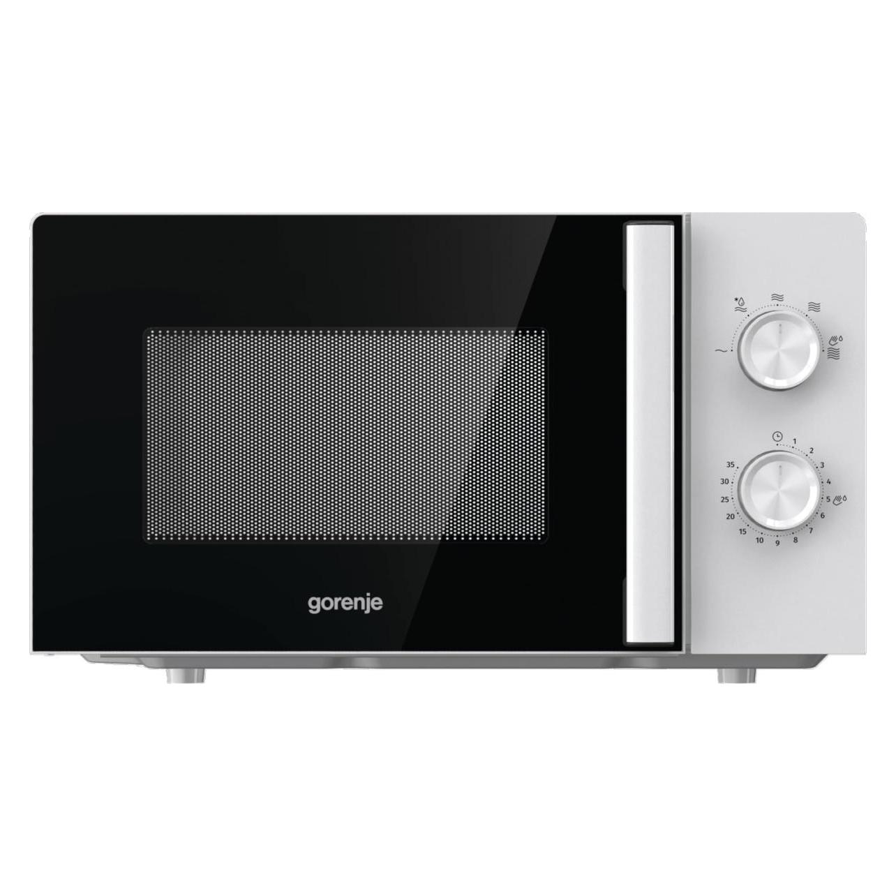 Gorenje MO20E1WH Microwave Oven, Free Standing, Capacity 20 L, Power 800 W, No Display, White (20 l) (MO20E1WH)