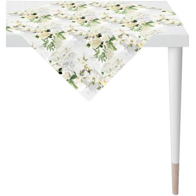 Mitteldecke APELT "6721", weiß, B:88cm L:88cm, Baumwolle, Polyester, Tischdecken, Mitteldecke