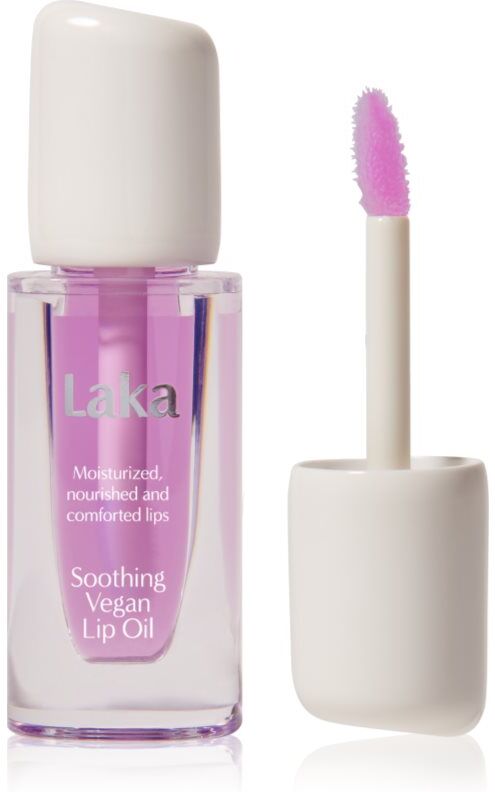 Laka Soothing Vegan Lip Oil lip oil with soothing effect shade Calming Purple 4.5 ml
