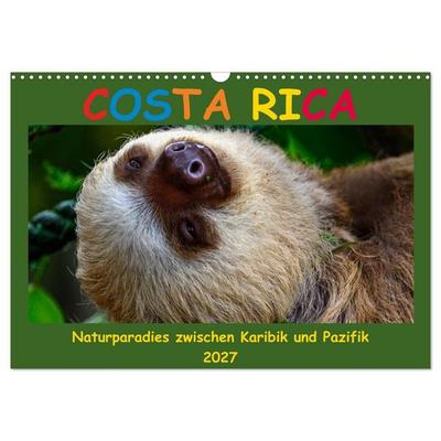 Costa Rica - Naturparadies zwischen Karibik und Pazifik (Wandkalender 2027 DIN A3 quer), CALVENDO Monatskalender