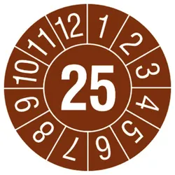 PROTEC Prüfplakette PPPP2025 108 Stk.