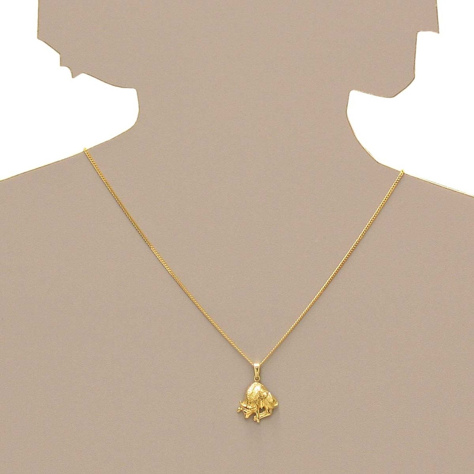 Kettenanhänger OSTSEE-SCHMUCK "- Tierkreiszeichen Stier - Gold 333/000 -" Gr. 26, gold (gold 333, goldfarben, gelb), Schmuckanhänger, Damen, Gelbgold 333, Kettenanhänger