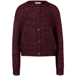 Strickjacke überschnittener Schulter Peter Hahn rot, 42