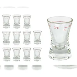 12er Set Schnapsgläser Wachtmeister Stamper 2cl