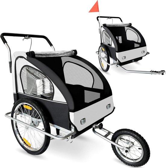 Fahrradanhänger für Kinder - Kinder-Joggeranhänger - Transport von Kindern - Voll gefederter Rahmen - 138 x 88 x 107 cm