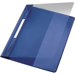 LEITZ Plastik-Hefter Exquisit A4+ PVC mit Innentasche blau