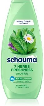 Schwarzkopf Schauma 7 Herbs Freshness champô de ervas para cabelo normal a oleoso 400 ml. Schauma 7 Herbs Freshness