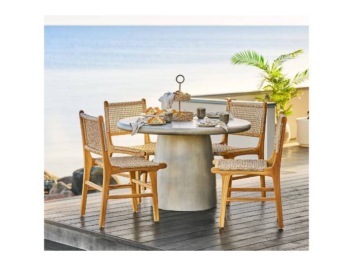 Garten Esstisch Fjandria - echter Blickfang in Grau - Grau - Luxusbetten24