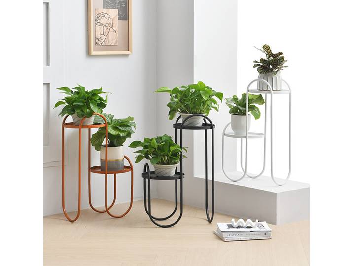 Support de plantes en métal, porte-pot de fleurs d'intérieur, étagère élégante pour l'affichage des plantes pour salon, balcon, coin et décoration intérieure