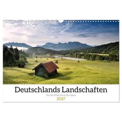 Deutschlands Landschaften – Von der Küste bis zu den Alpen (Wandkalender 2027 DIN A3 quer), CALVENDO Monatskalender