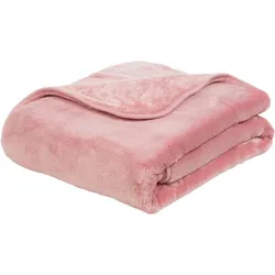 Gözze Premium Cashmere-Feeling Decke altrosa 130x170 cm