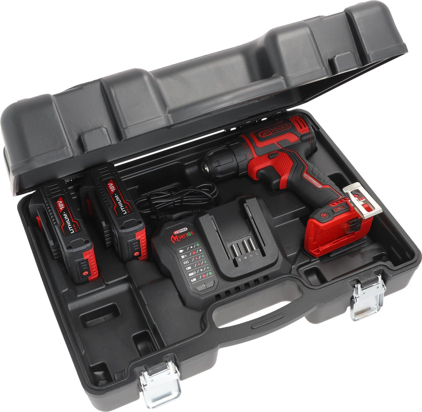 KS Tools 4-delige borstelloze accuschroefboormachine-set