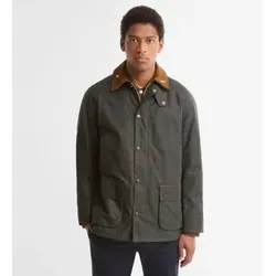 Barbour für Herren. MWX2588 Icons Ashby Wax Jacke grün (L), Lässig, Baumwolle