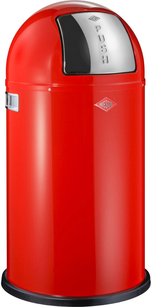 Wesco Pushboy 50L Bin Red 50L