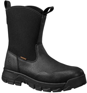 "Carhartt Kentwood Waterproof 9"" Steel Toe Wellington - Mens 10 Black Boot Medium"