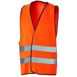 PROTEC Warnweste PWWO orange mit Reflexstreifen