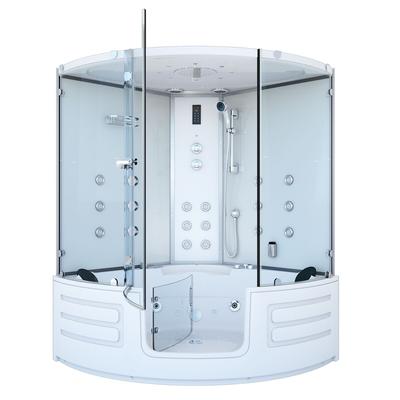 AcquaVapore Dampfdusche Whirlpool Dusche Duschkabine K70-WS-EH-EC 150x150cm 2K Scheiben Versiegelung